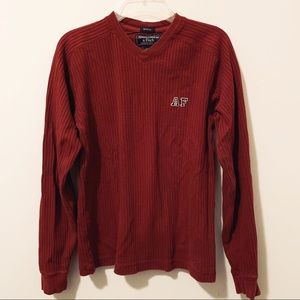 Abercrombie men’s ribbed thermal pullover